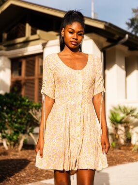 Free People Floral Mini Dress – Size S